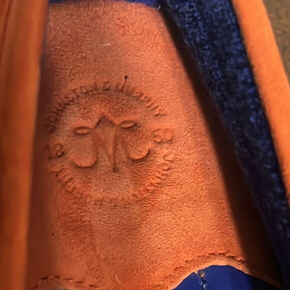 🔥 Johnston & Murphy Womens Orange Slip On Loafer Driving Shoes Sz 6.5 - PERFECT - Picture 6 of 11